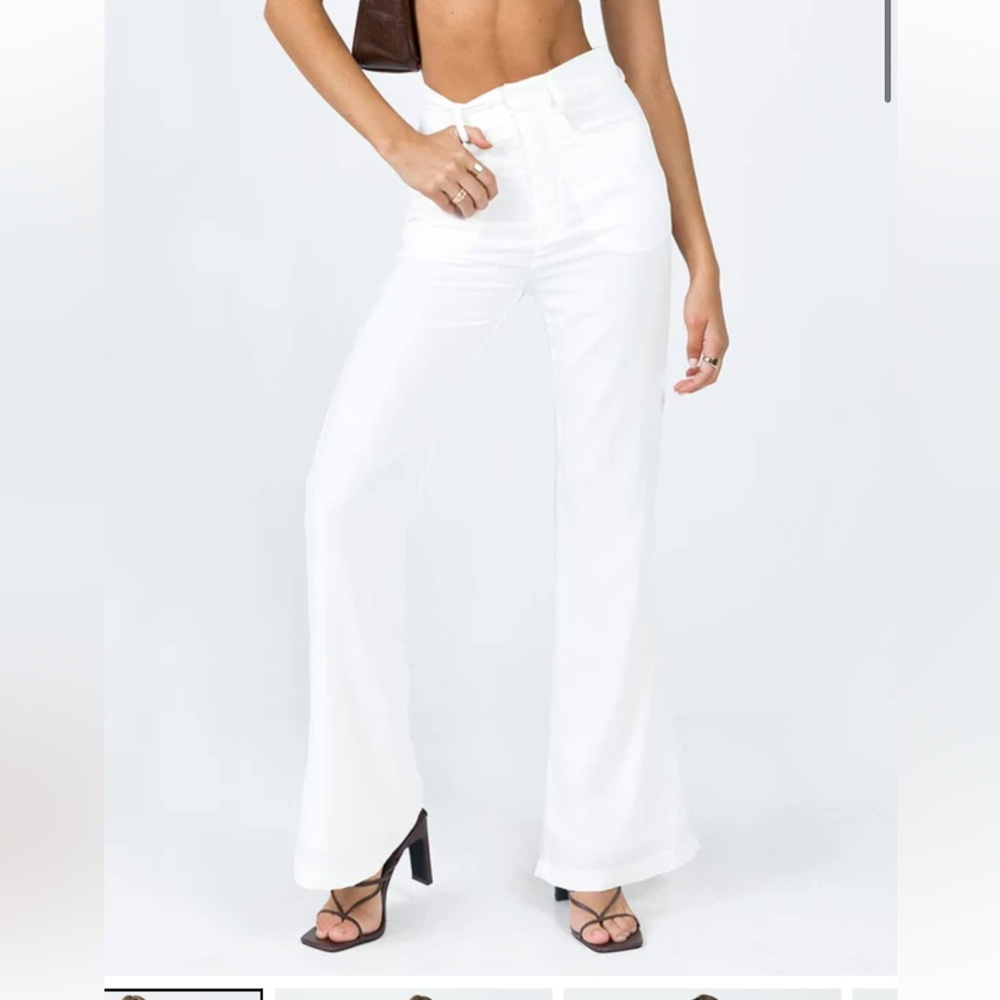 Princess Polly Elsie pant in white size 6
